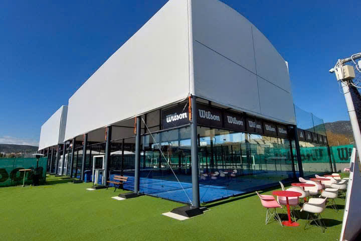 Thi công mái che padel